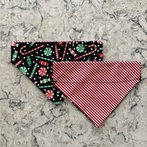 Reversible dog collar bandanas